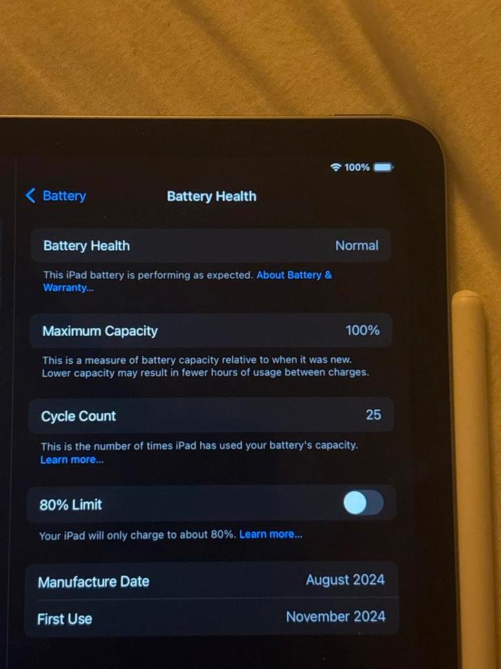 iPad Air 11" M2 + Apple Pencil Pro - Zo goed als nieuw!, Computers en Software, Apple iPads, Zo goed als nieuw, Apple iPad Air