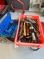 Gereedschapskist met diverse gereedschappen, Doe-het-zelf en Verbouw, Gereedschap | Handgereedschap, Ophalen of Verzenden, Gebruikt