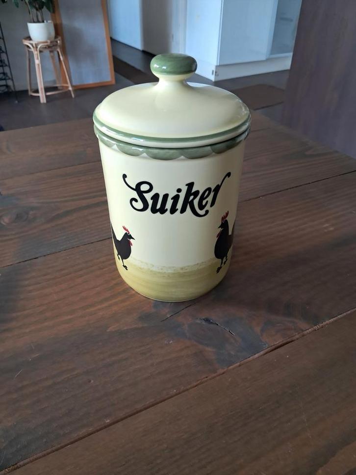 Zeller Keramik Suikerpot Kip & Haan, Antiek en Kunst, Antiek | Keramiek en Aardewerk, Ophalen of Verzenden