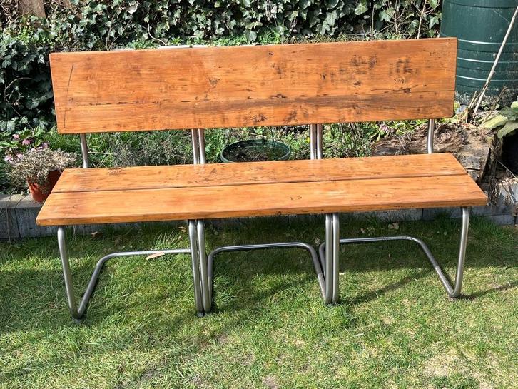 tuinbank bankje, Tuin en Terras, Tuinbanken, Gebruikt, Hout, Ophalen