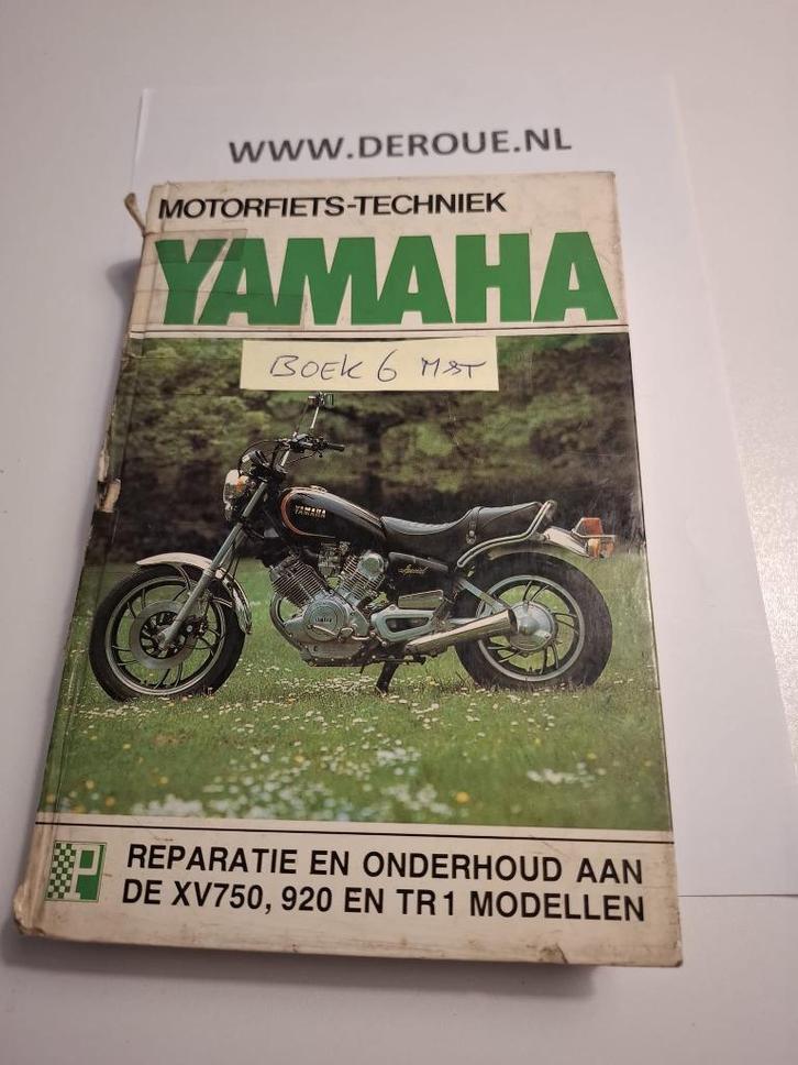 BOEK 6 MOTORFIETS & TECHNIEK YAMAHA XV750/920 EN TR1 MODELS, Motoren, Handleidingen en Instructieboekjes, Yamaha, Ophalen of Verzenden