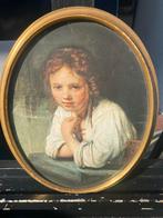 Meisje op een stenen vensterbank Rembrandt, Antiek en Kunst, Ophalen of Verzenden