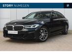 BMW 5 Serie 520d High Executive M Sport Automaat / Schuif-ka, Achterwielaandrijving, 1650 kg, Zwart, Leder