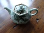 Celadon theepot, trekpotje, bloemen bladeren, Ophalen of Verzenden