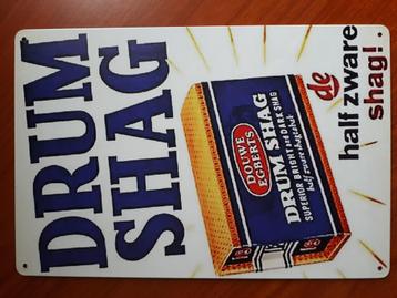 Drum Shag 20x30 cm Reclamebord  beschikbaar voor biedingen
