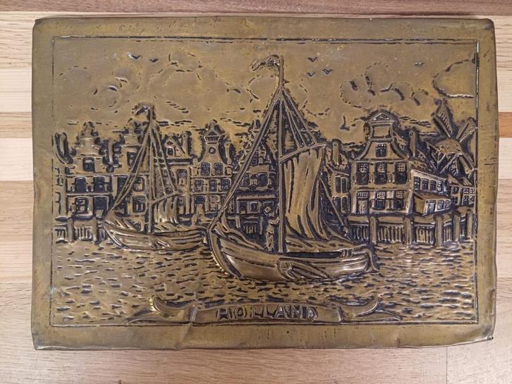 Koperen plaat latoen - Holland, Antiek en Kunst, Antiek | Koper en Brons, Koper, Ophalen of Verzenden