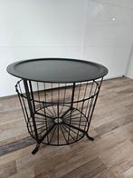 Salontafel design staal., Metaal of Aluminium, Rond, Zo goed als nieuw, Ophalen