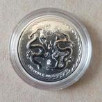 1 oz Zilver Double Dragon lunar munt 2021 - Niue, Ophalen of Verzenden, Zilver
