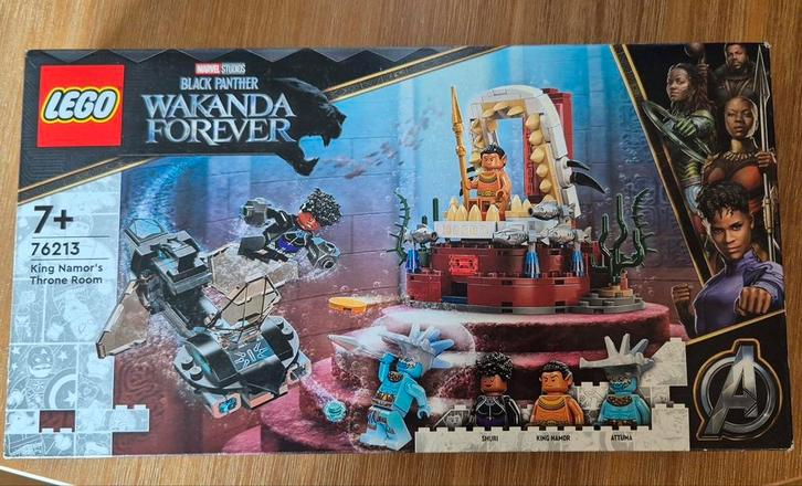 Lego Marvel 76213 Blackpanter King Namor toonzaal, Kinderen en Baby's, Speelgoed | Duplo en Lego, Nieuw, Lego, Complete set, Ophalen of Verzenden