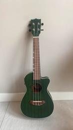 Ukelele akoestisch elektrisch met tas donker groene kleur., Ophalen, Nieuw, Overige typen