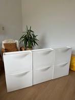 IKEA TRONES SCHOENENKAST/OPBERGING WIT 3x (6 kastjes), Ophalen, Zo goed als nieuw