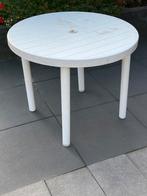 Kunststof rond tuintafel, Tuin en Terras, Tuintafels, Ophalen, Zo goed als nieuw, Rond, Kunststof