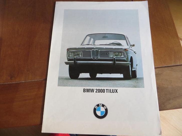 Folder BMW 2000 TILUX, Boeken, Auto's | Folders en Tijdschriften, Zo goed als nieuw, BMW, Ophalen of Verzenden