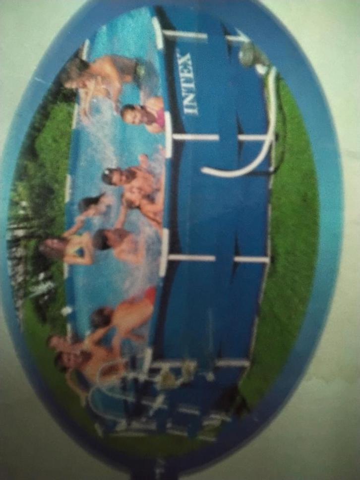 Intex zwembad met trap en zandfilterpomp, Tuin en Terras, Zwembaden, Gebruikt, Opzetzwembad, 80 tot 120 cm, 400 cm of meer, 300 cm of meer