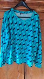 Norah trui in aqua tinten * mt 48 * ZGAN, Ophalen of Verzenden, Zo goed als nieuw, Maat 46/48 (XL) of groter, Blauw