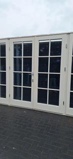 dubbele deur kozijn met zij licht, Ophalen of Verzenden, Zo goed als nieuw, Hout, Deurkozijn