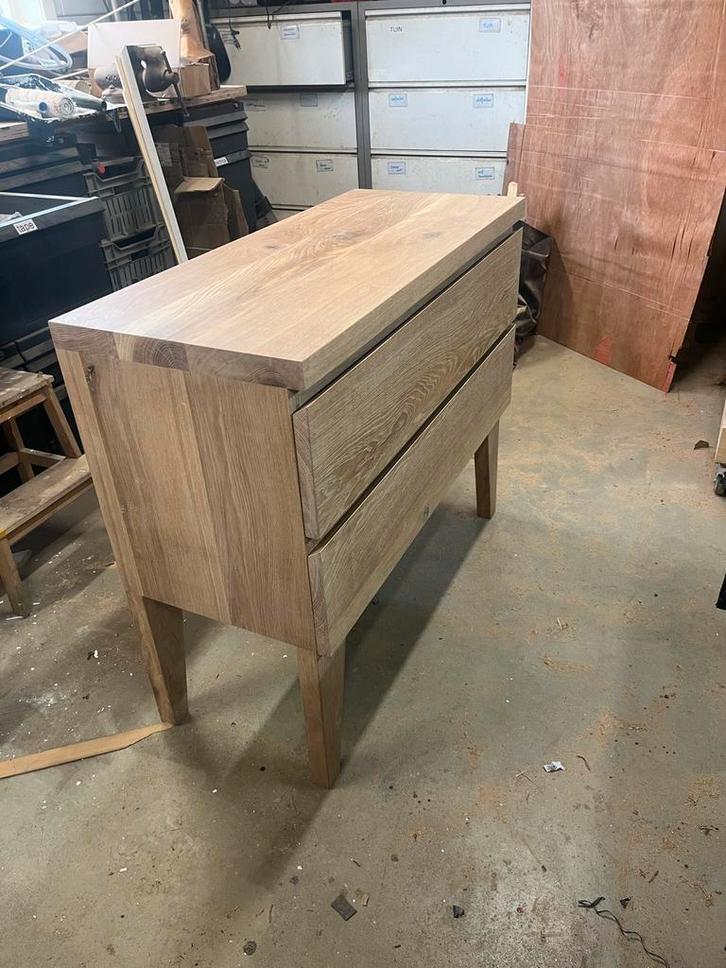 Eiken Badkamermeubel - Maatwerk, Huis en Inrichting, Kasten | Dressoirs, Nieuw, 50 tot 100 cm, 25 tot 50 cm, Met lade(s), Eikenhout