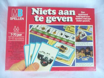 Practisch nieuw spel Niets aan te geven, vintage spel MB beschikbaar voor biedingen