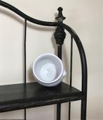 Frans wit keramisch grès potje met oortjes, Ophalen of Verzenden