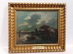 Antiek schilderij op paneel, gesigneerd, Antiek en Kunst, Kunst | Schilderijen | Klassiek, Ophalen