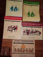 John Thompson 's Meest Eenvoudige Pianoleergang 1,2,3,4,5, Muziek en Instrumenten, Bladmuziek, Gebruikt, Overige genres, Les of Cursus