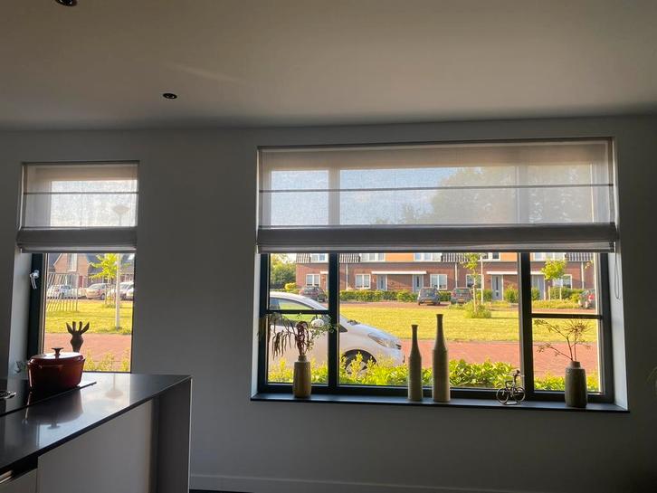 Verschillende op maat vouwgordijnen (3 stuks), Huis en Inrichting, Stoffering | Gordijnen en Lamellen, Zo goed als nieuw, 150 tot 200 cm