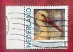 Persoonlijke postzegel gestempeld thema vogels ooievaar, Ophalen of Verzenden, Na 1940, Gestempeld