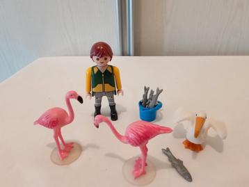 Playmobil 4758 verzorger met exotische vogels compleet  beschikbaar voor biedingen