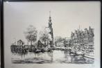 Inkt tekening Hoorn, Antiek en Kunst, Kunst | Tekeningen en Foto's, Ophalen