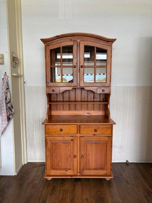 Grenen Vitrinekast, Huis en Inrichting, Kasten | Vitrinekasten, Gebruikt, 150 tot 200 cm, 50 tot 100 cm, 25 tot 50 cm, Ophalen