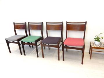 vintage stoel eetkamerstoel jaren 60 stoelen teakhout beschikbaar voor biedingen