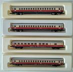 MÄRKLIN mini-club rijtuigen, drie 1e klas en één restauratie, Hobby en Vrije tijd, Gelijkstroom, Wagon, Ophalen of Verzenden, Zo goed als nieuw