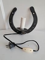 Unieke Hoefijzer Wandlamp, Huis en Inrichting, Lampen | Wandlampen, Ophalen of Verzenden, Gebruikt, Metaal, Rustiek