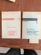2x Comité van Waakzaamheid. Prof. J. van Gelderen: De tota-, Ds, J.J. Buskes, Verzenden, Overige onderwerpen, Tweede Wereldoorlog