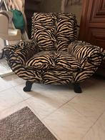 Zebra Fauteuil - Eyecatcher!, Huis en Inrichting, Fauteuils, Ophalen of Verzenden, Gebruikt, Stof, 75 tot 100 cm