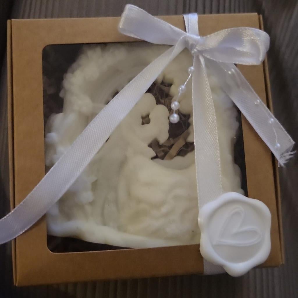 Kaars Bruidbedankje – Uniek & Luxe handgemaakt, Ophalen of Verzenden, Nieuw, Wit, Accessoires