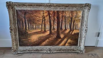 Schilderij Bosgezicht , schilder Floortjes beschikbaar voor biedingen