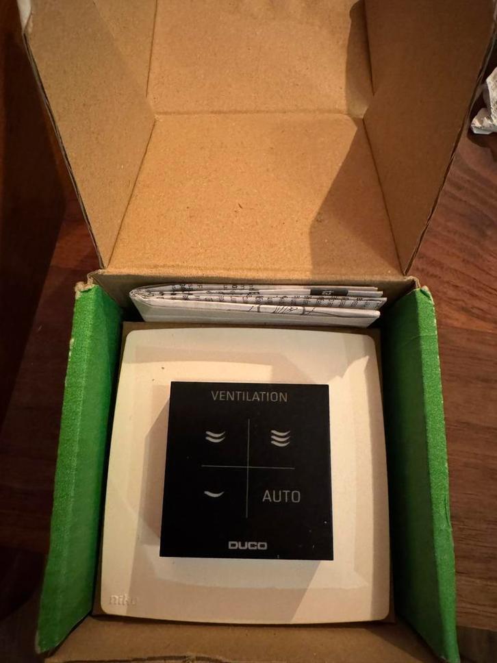 Duco Vocht Ruimtesensor Zwart, Doe-het-zelf en Verbouw, Ventilatie en Afzuiging, Nieuw, Ventilator, Ophalen of Verzenden