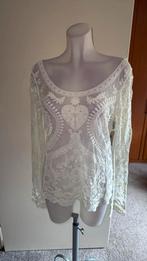 Witte top voor dames van Paris et Moi maat M/L, Kleding | Dames, Wit, Ophalen of Verzenden, Zo goed als nieuw, Lange mouw