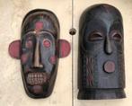Twee Indonesische maskers, Ophalen of Verzenden