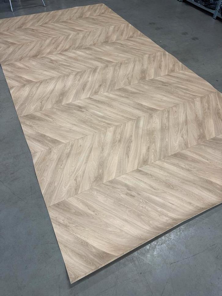 Vinyl Eiken Visgraat - Kwantum (Zo goed als nieuw), Doe-het-zelf en Verbouw, Vloerdelen en Plavuizen, Zo goed als nieuw, Laminaat