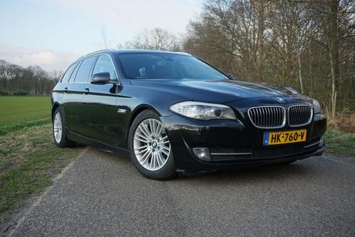 BMW 5-Serie 520D Touring 135KW Aut8 2013 Zwart, Auto's, BMW, Particulier, 5-Serie, ABS, Airbags, Bluetooth, Centrale vergrendeling