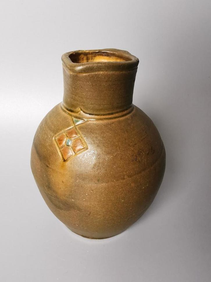 Klaas Mobach keramiek Amsterdamse school Art Deco motief, Antiek en Kunst, Antiek | Keramiek en Aardewerk, Verzenden