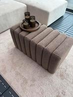 Bruine poef Jysk, Huis en Inrichting, Ophalen, Zo goed als nieuw, Rond, Minder dan 50 cm