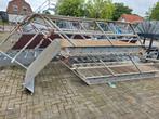 Stalen hoektrap gegalv. Hoog 3.9mtr nob088, Doe-het-zelf en Verbouw, Ladders en Trappen, Ophalen, Zo goed als nieuw