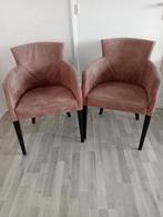 2 bruine eetkamerstoelen, Huis en Inrichting, Ophalen, Gebruikt, Bruin