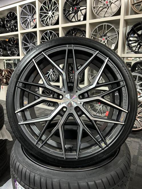 ACTIE | 19 INCH YANAR IST-34 VELGENSET 5X112 GOLF LEON A3, Auto-onderdelen, Banden en Velgen, Banden en Velgen, Zomerbanden, 19 inch