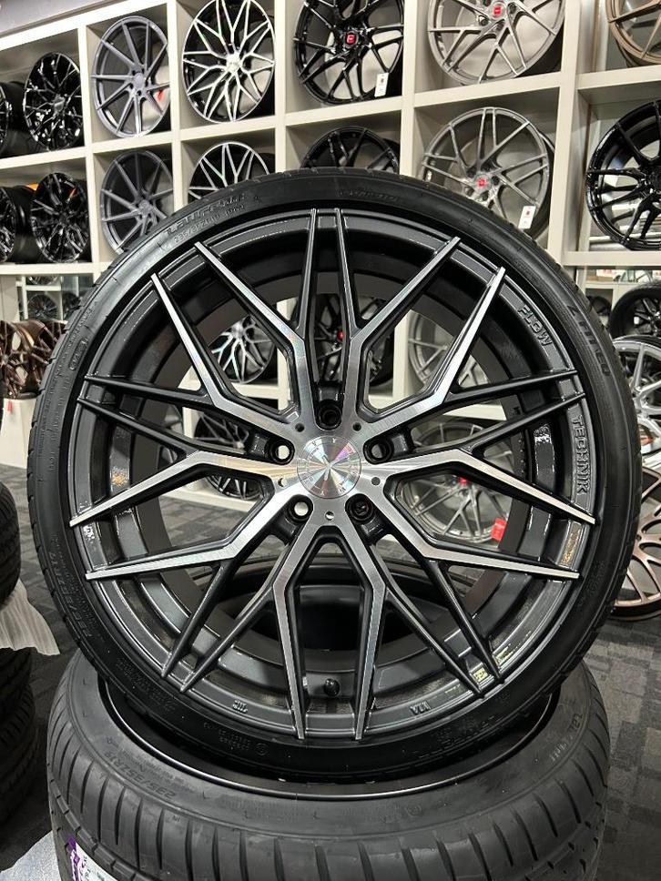 ACTIE | 19 INCH YANAR IST-34 VELGENSET 5X112 GOLF LEON A3, Auto-onderdelen, Banden en Velgen, Banden en Velgen, Zomerbanden, 19 inch