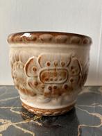 Vintage bloempot Scheurich Keramik West-Germany 14x16 cm, Tuin en Terras, Bloempotten, Rond, Ophalen of Verzenden, Zo goed als nieuw