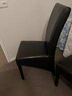 4 Bruine Imitatie Leren Eetkamerstoelen - Goede Staat, Ophalen, Gebruikt, Bruin, Leer